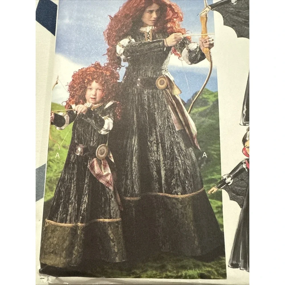 McCall's‎ Costume Pattern 6817 Gothic Fantasy Vampire Cosplay Kids 3T 4T 5 6 7 8